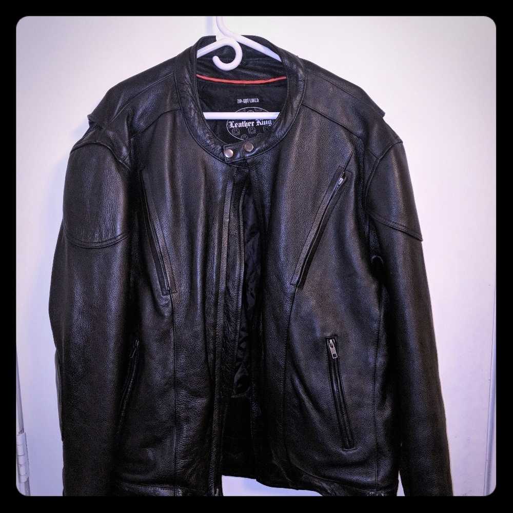 Men's XL Tall leather jacket